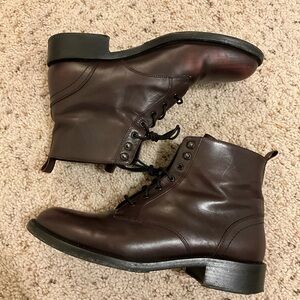 YSL Saint Laurent lace up ankle boot size 39.5
